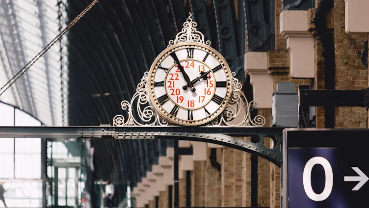 London Kings Cross station clock